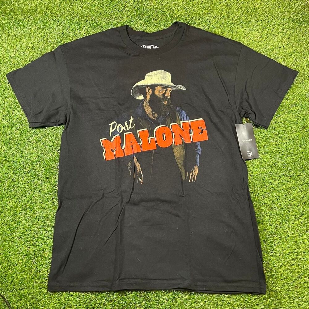 Post Malone black cotton Posty Co. graphic t-shirt size L